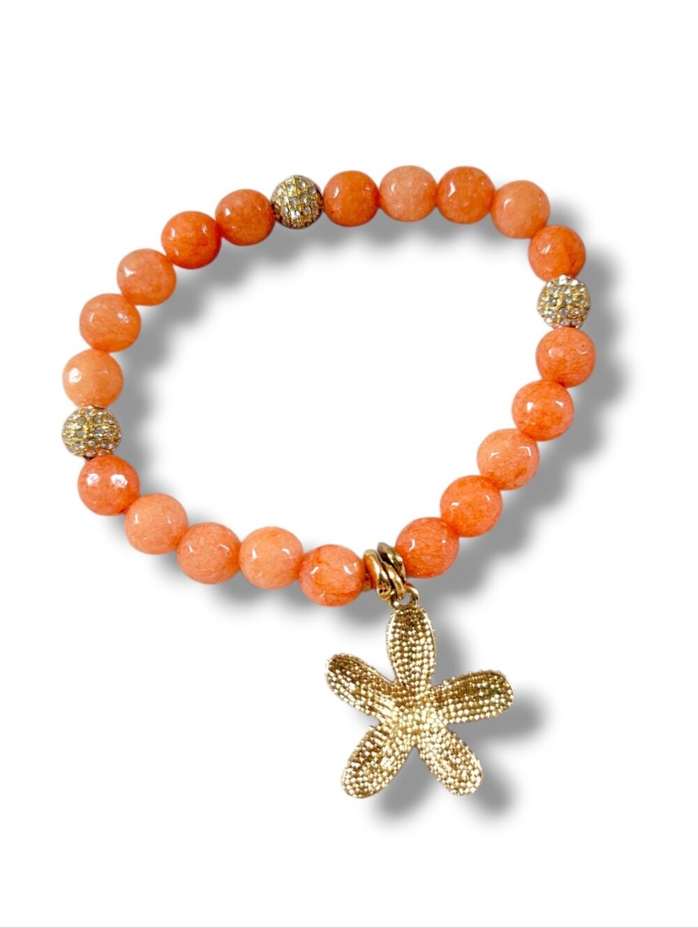 Tommy Bahama | Cute Pave Coral Starfish Charm Stretch Bracelet - Picture 3 of 9